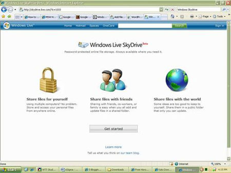Windows Live SkyDrive online depolama hizmeti
