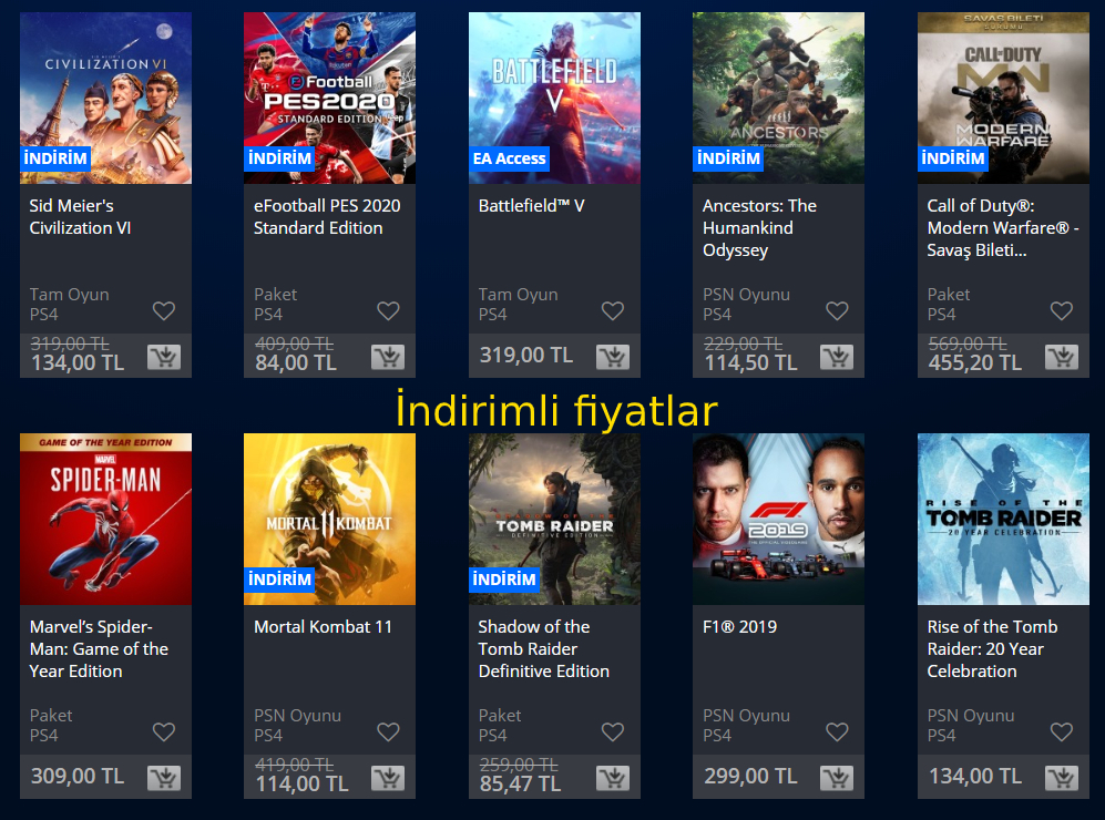 PlayStation Store indirimleri başladı İşte fiyat farkları