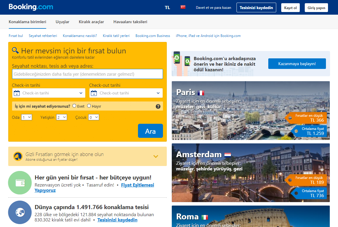 Booking