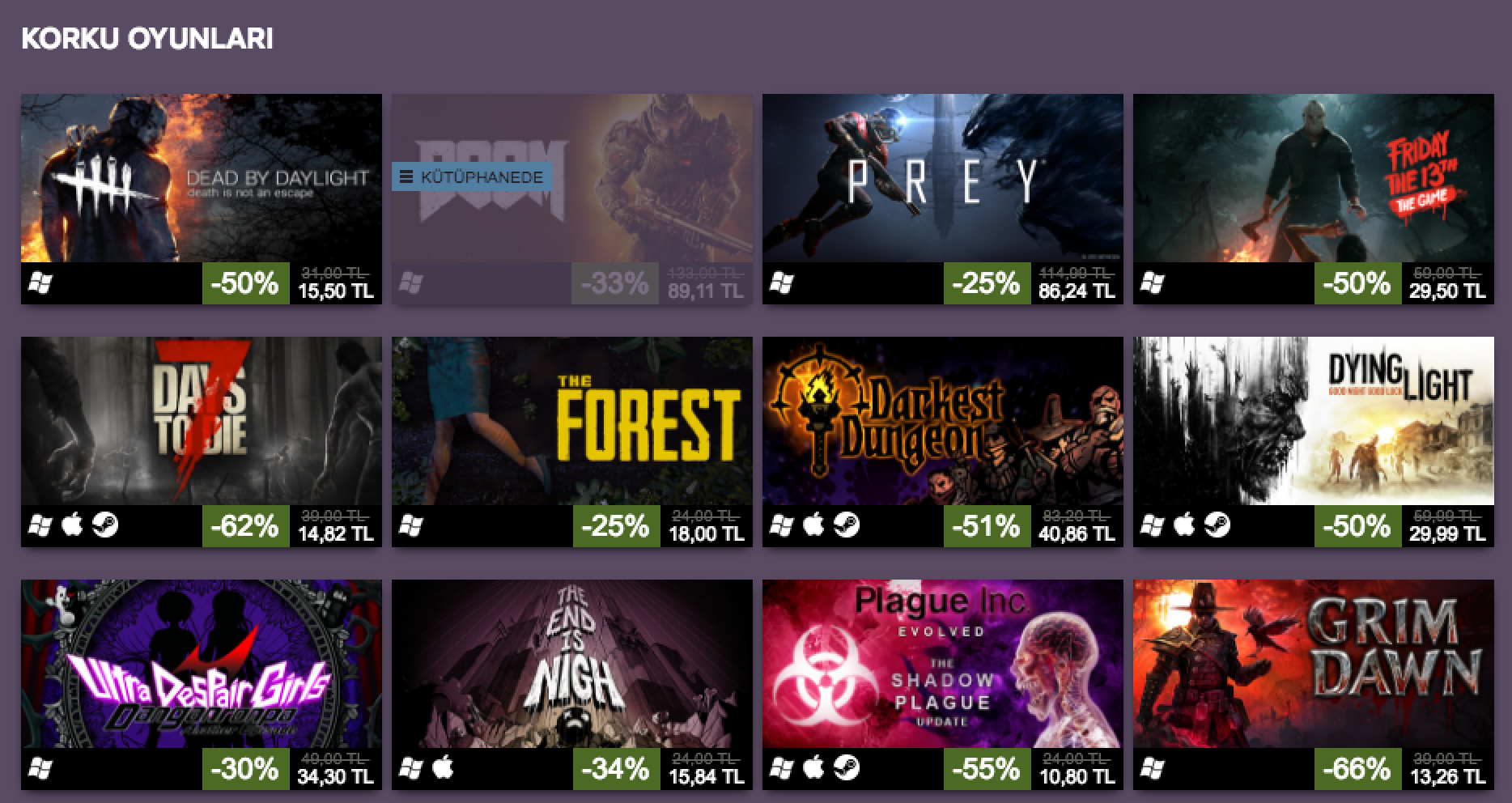 Steam Cadılar Bayramı İndirimi