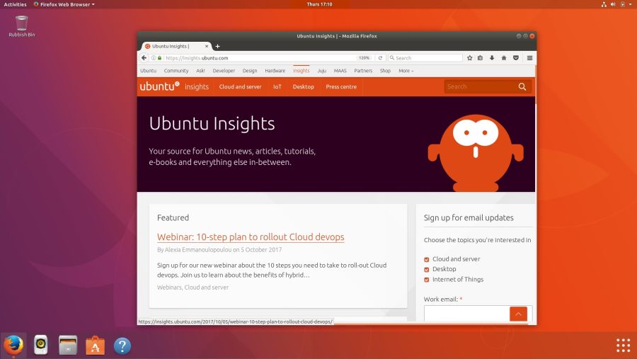 Ubuntu 17.10 Artful Aardvark