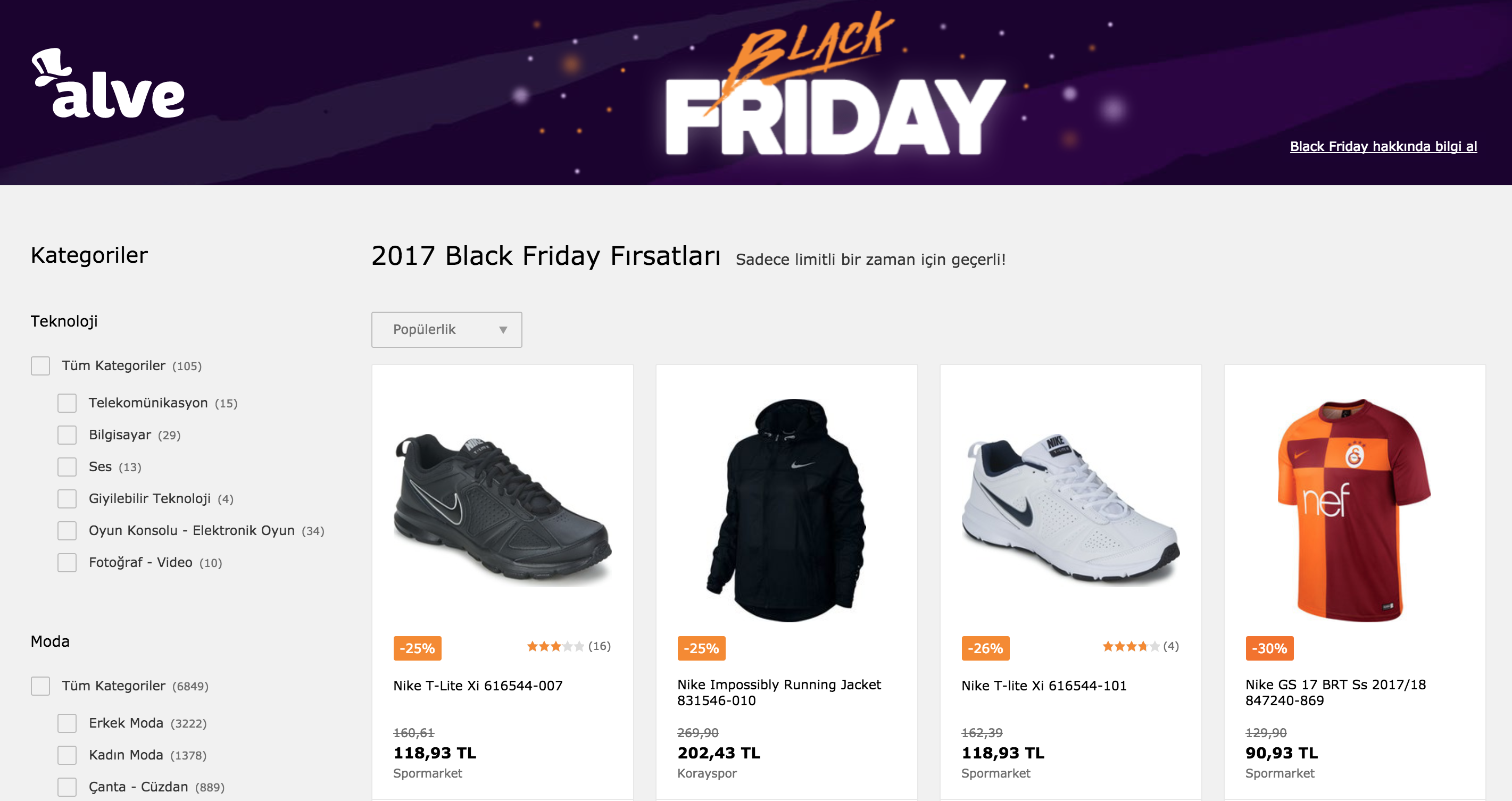 alve black friday