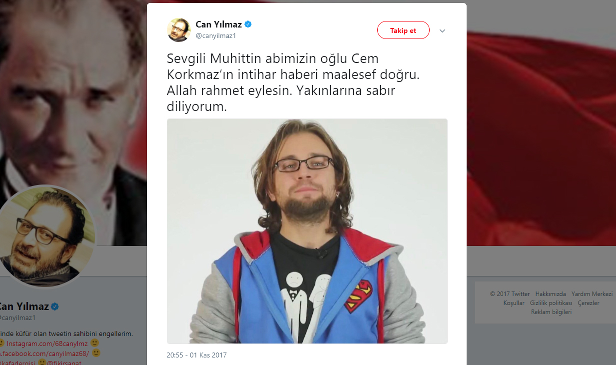 Cem Korkmaz - İntihar Etti