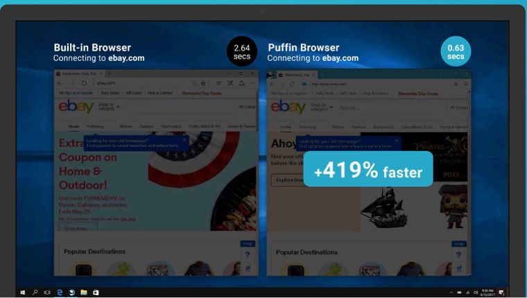 Puffin internet tarayıcısı Windows