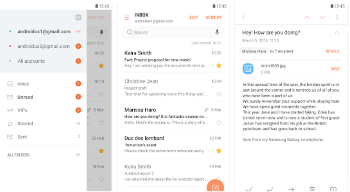 samsung email