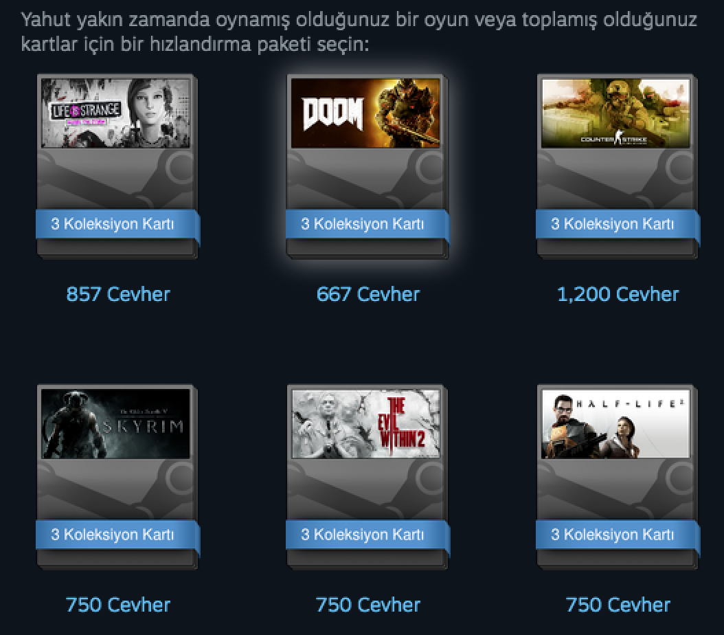 steam cevher nedir