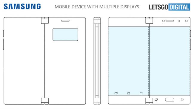 çift ekranlı katlanabilir telefon