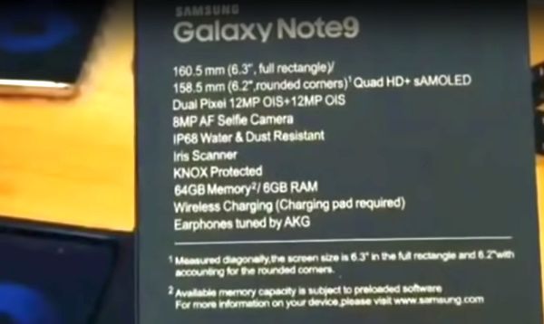 Galaxy Note 9 kutu açılışı