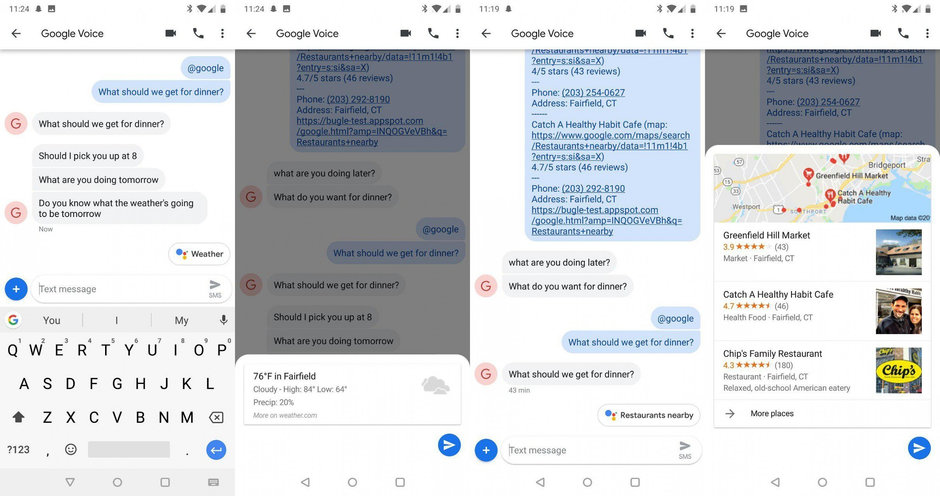 Android mesajlara Google Asistan entegrasyonu