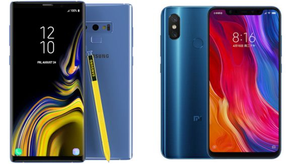 Galaxy Note 9 ve Xiaomi Mi 8 karşılaştırma