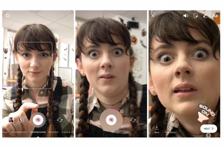 Instagram, superzoom