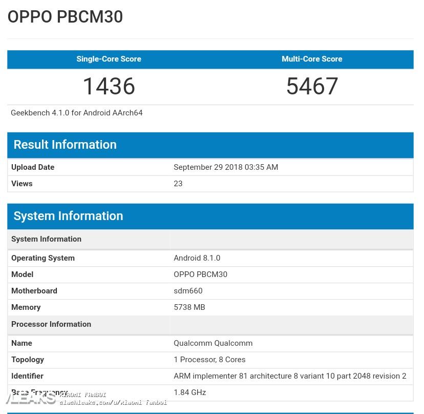 Oppo k1 geekbench skoru