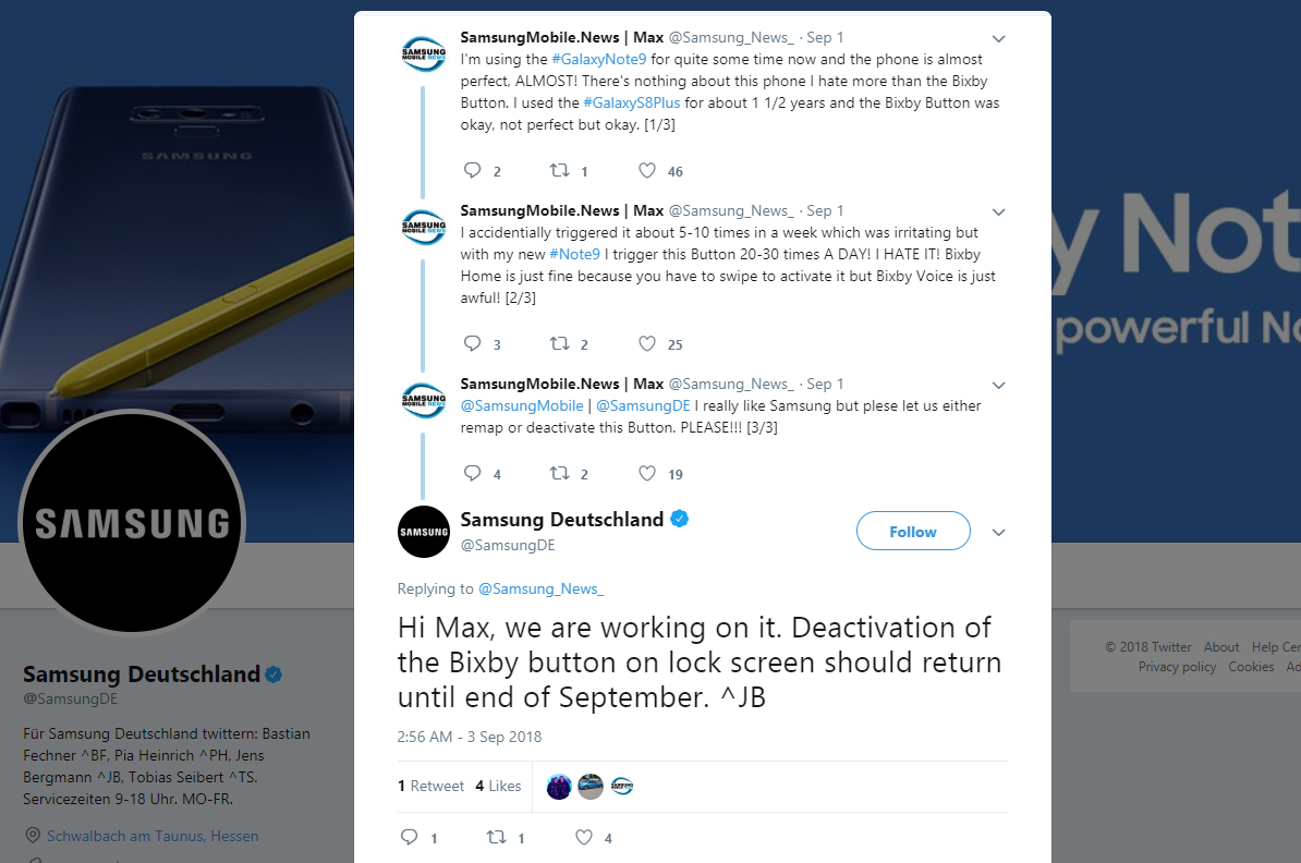 Galaxy Note 9 Bixby tuşunu kapatmaya izin verecek!