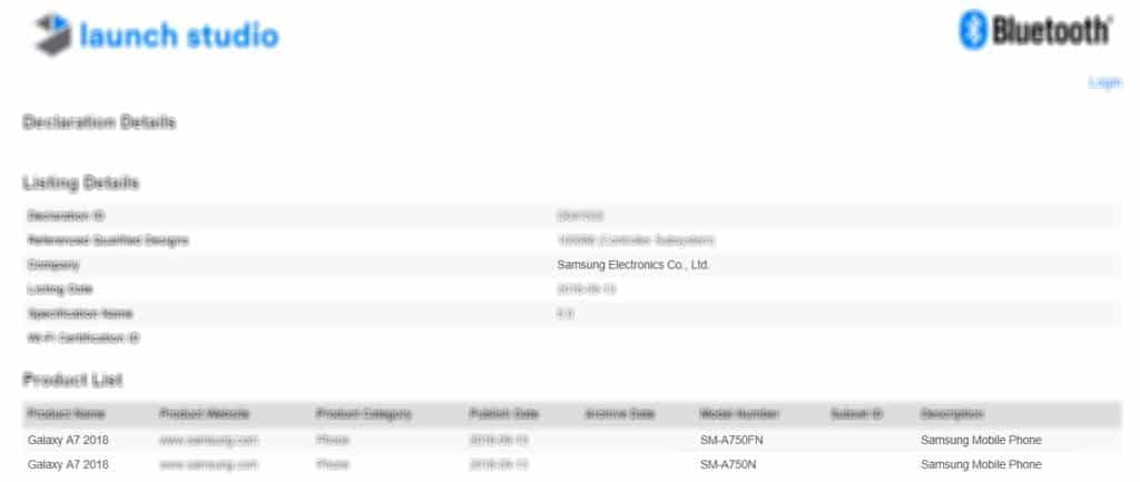 Samsung Galaxy A7 2018