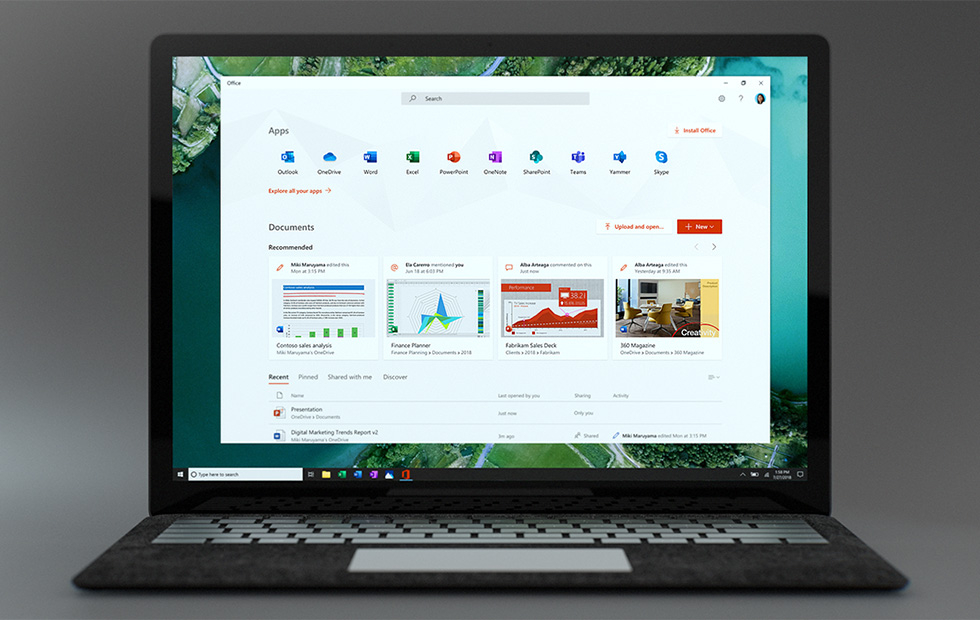 Windows 10 Microsoft Office My Office