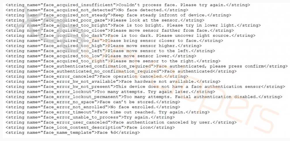 Android Q Face ID özelliği