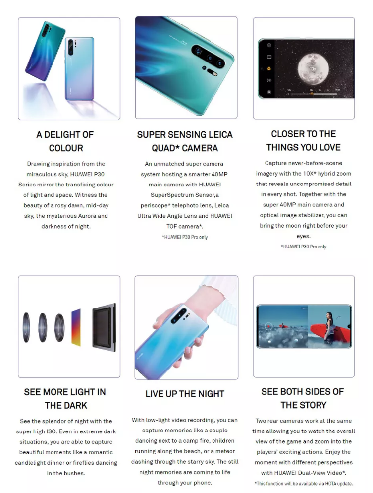 Kazara Huawei P30 serisini web sitesinde paylaştı! - ShiftDelete.Net3