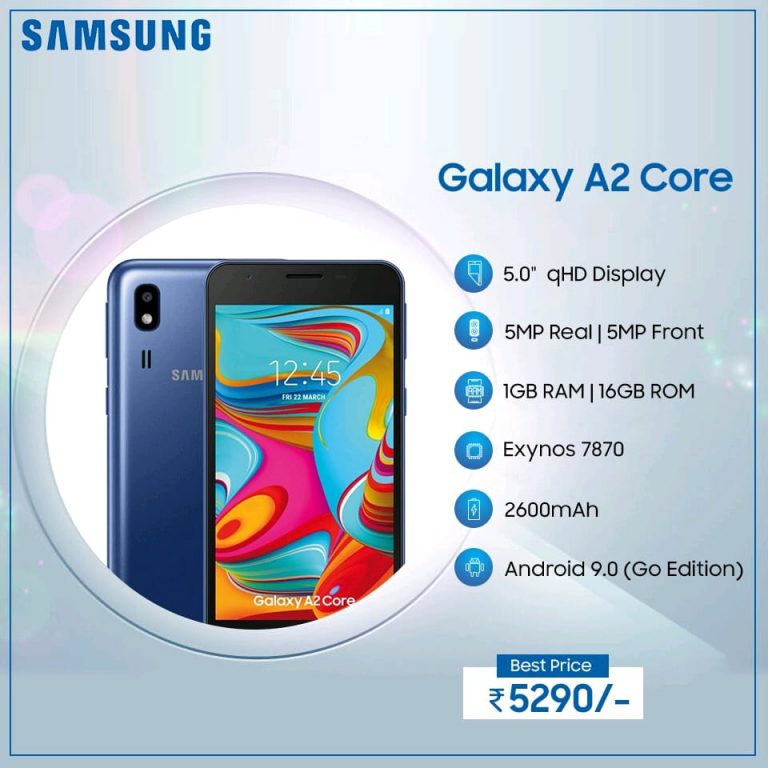 galaxy a2 core release date