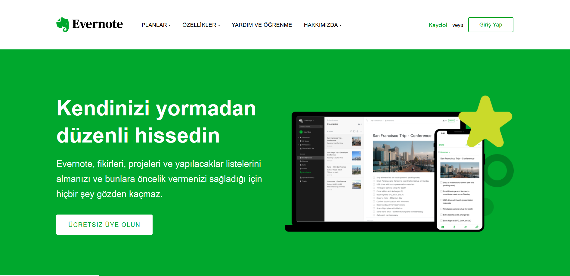 internet sitesi onerileri / evernote