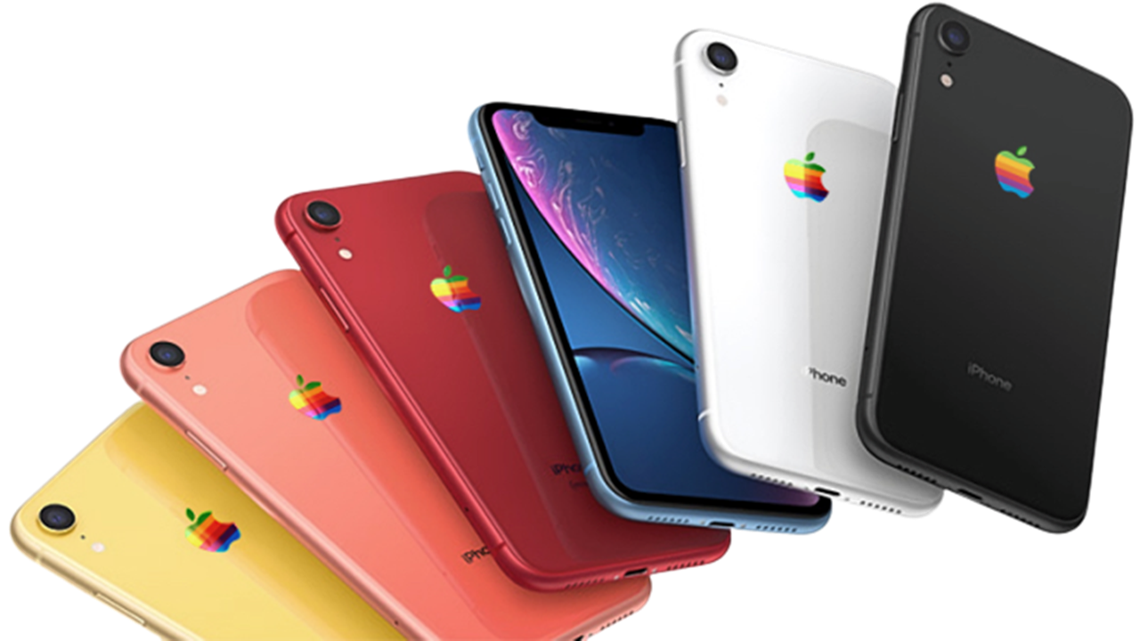 Apple gökkuşağı logosu