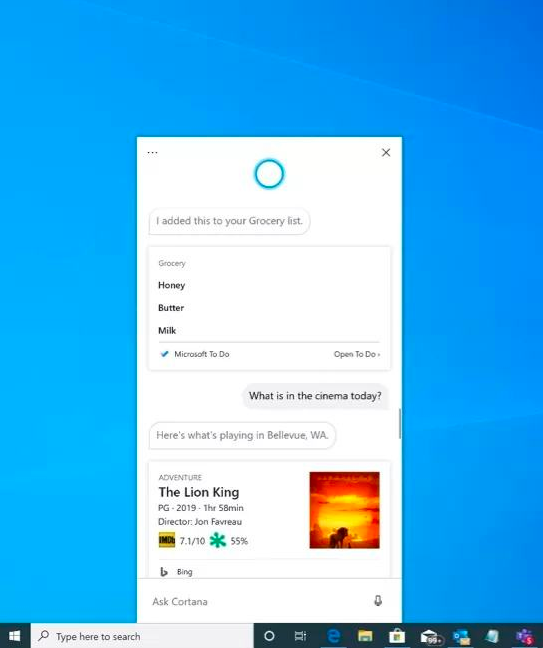 yeni cortana