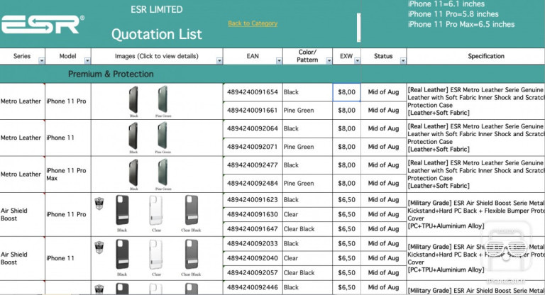 2019 iPhone isimleri