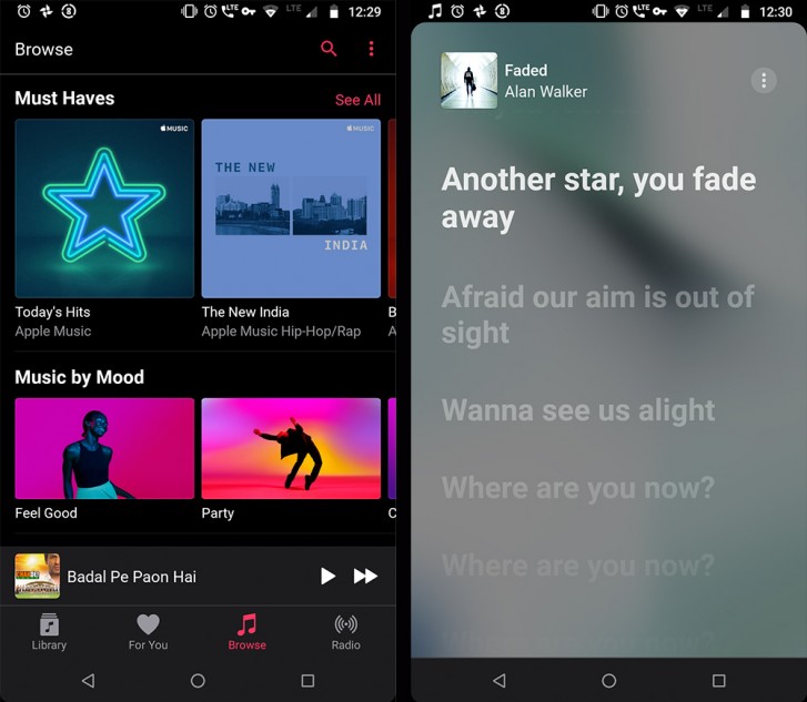 apple music karanlık mod