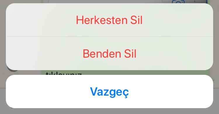 WhatsApp herkesten sil özelliği medya dosyalarında işe yaramıyor