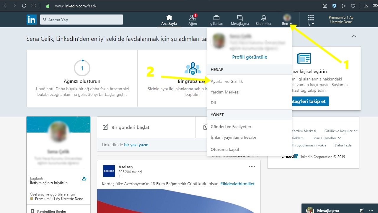 linkedin kapatma detaylı rehber