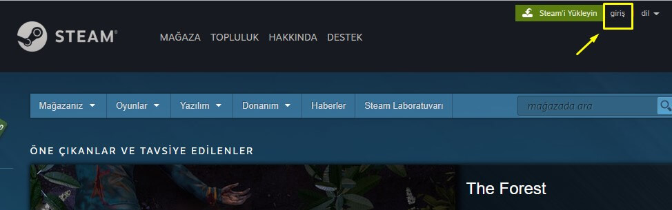 steam hesap oluştur