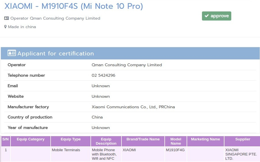 Xiaomi Mi Note 10 ve Mi Note 10 Pro geliyor!