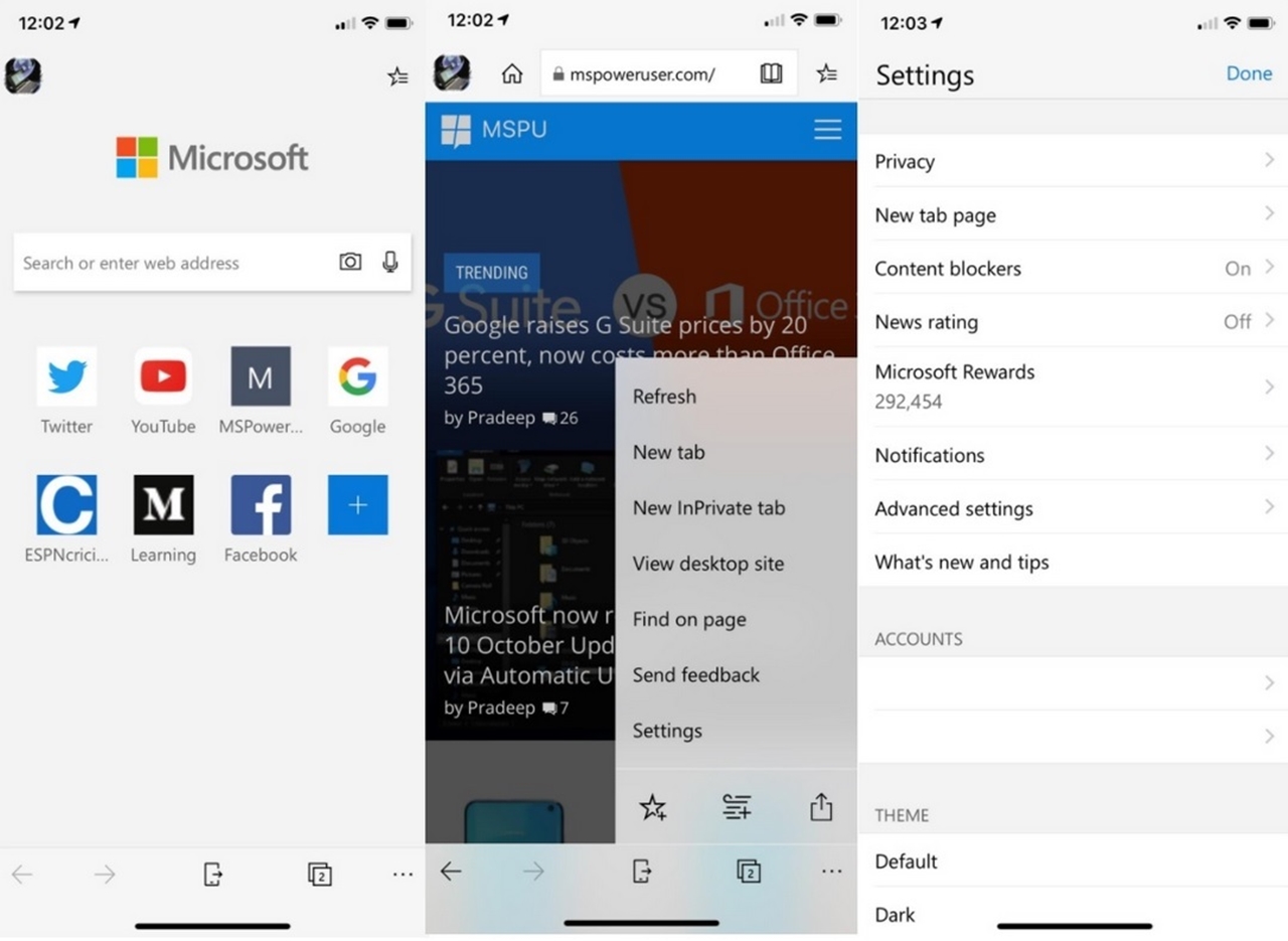 Microsoft Edge Beta güncellemesi