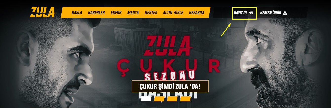 zula hesap oluştur işlemi