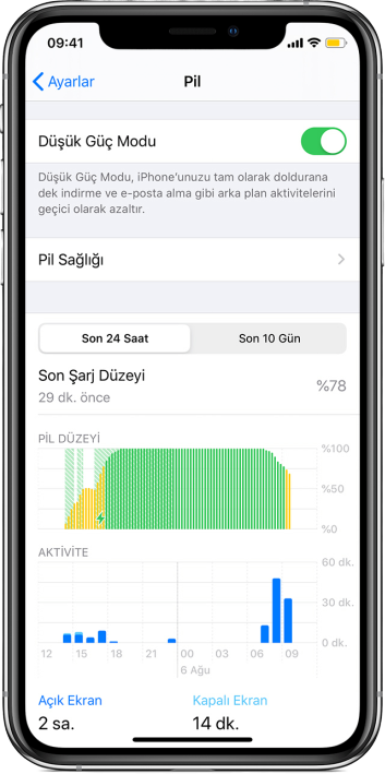 iOS 13 düşük güç modu