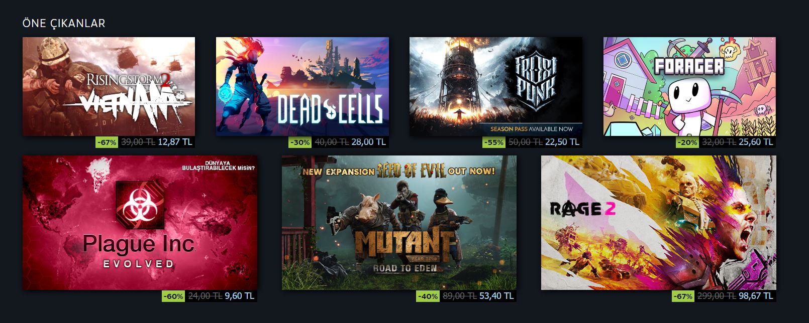 Steam Sonbahar inditimi