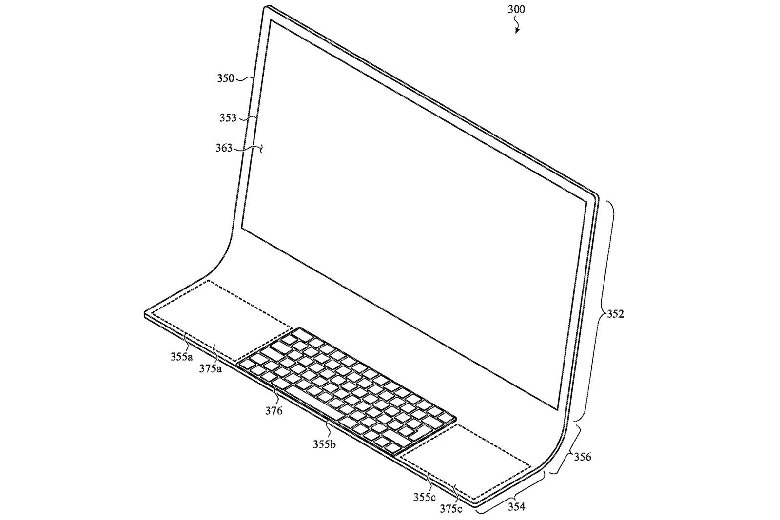 Apple Mac kavisli ekran