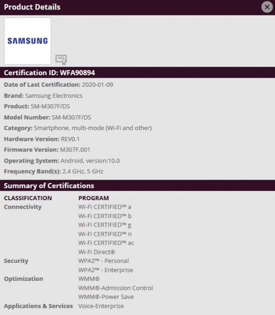 galaxy m30s android 10