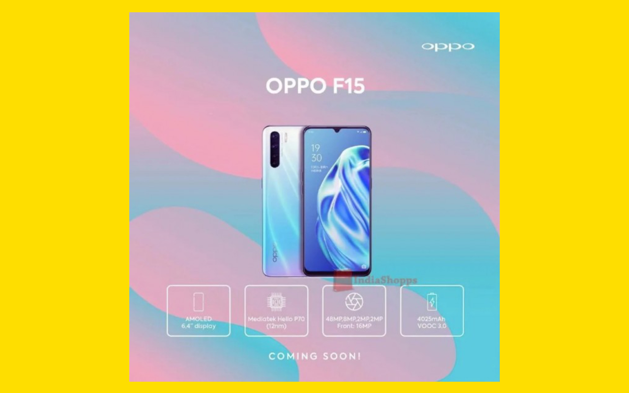 oppo f15 tasarımı