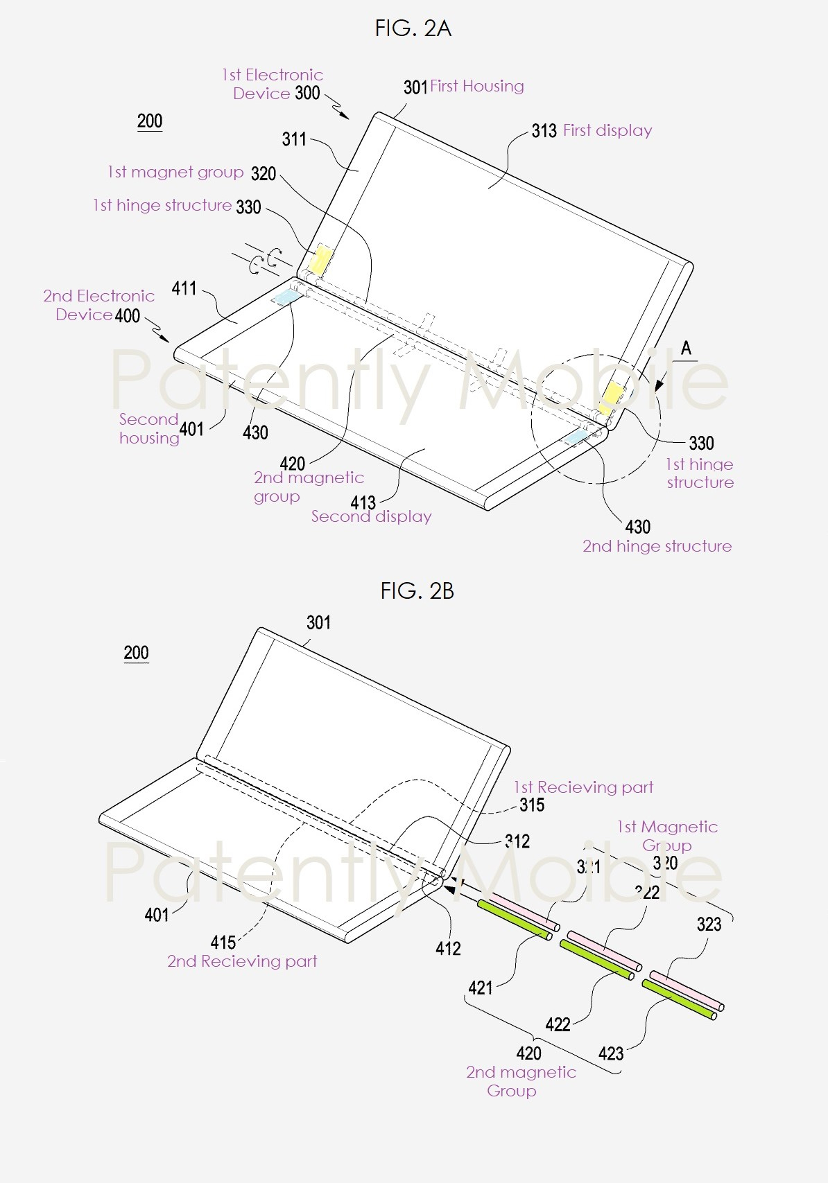 samsung katlanabilir telefonlar patent