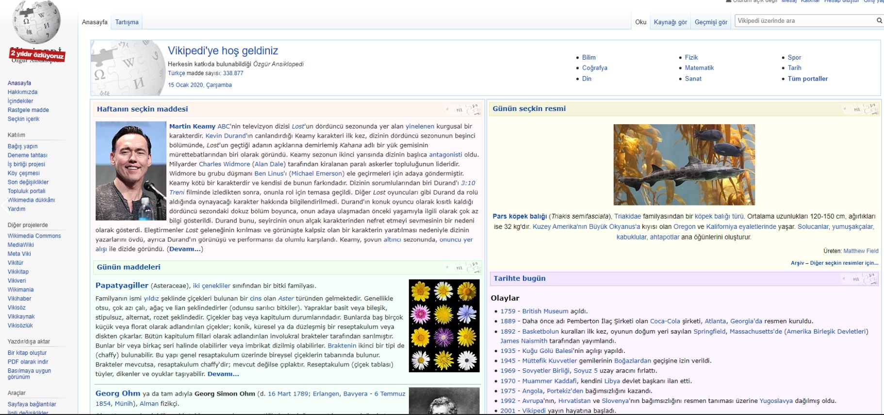 wikipedia açıldı