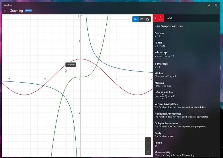 windows 10 hesap makinesi grafik