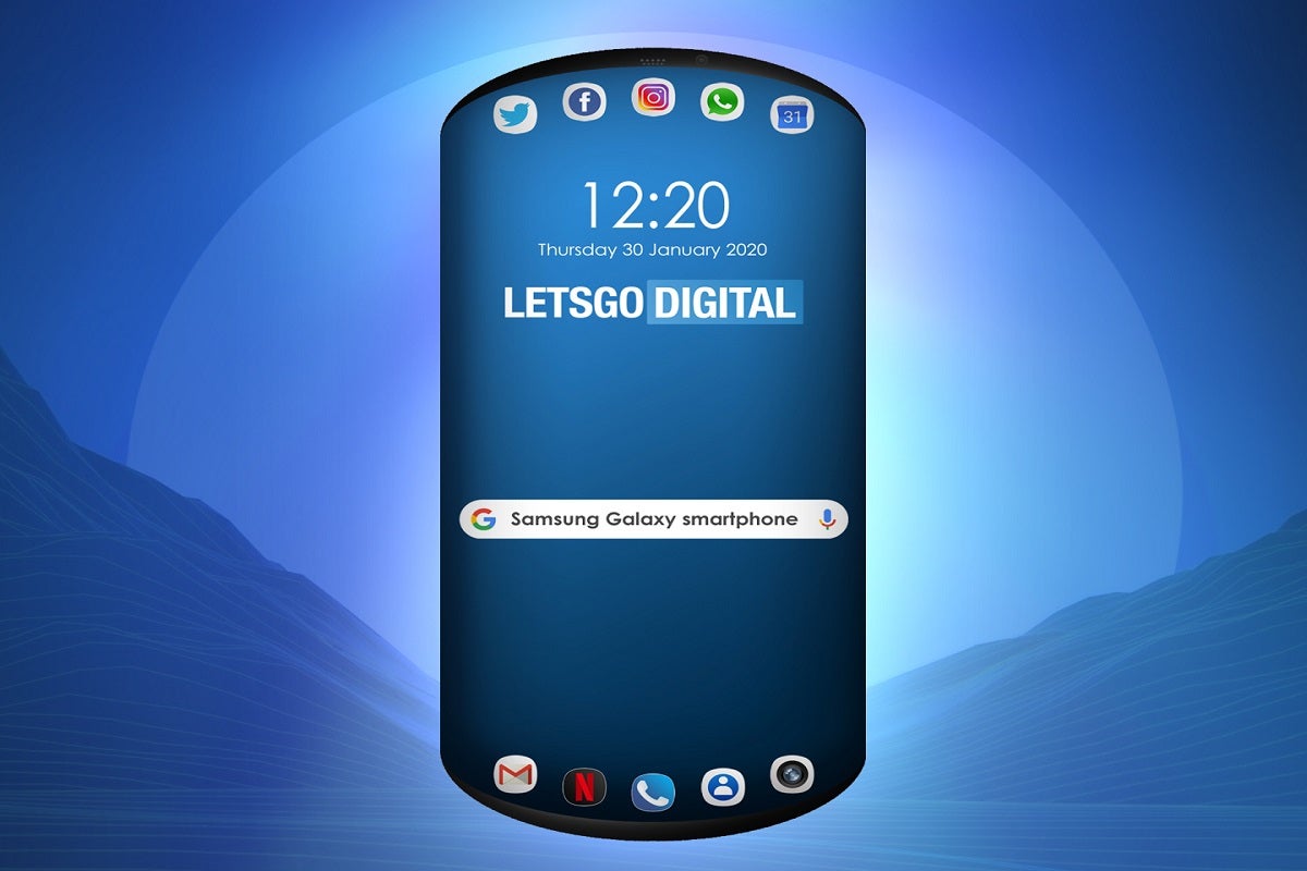 samsung üç ekranlı telefon patenti
