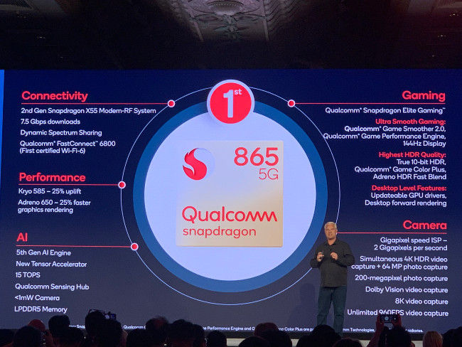 snapdragon 865 işlemcili telefonlar