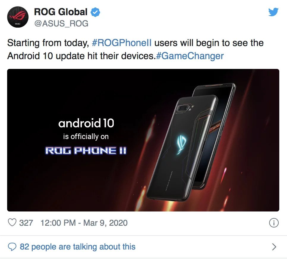 Asus ROG Phone II Android 10