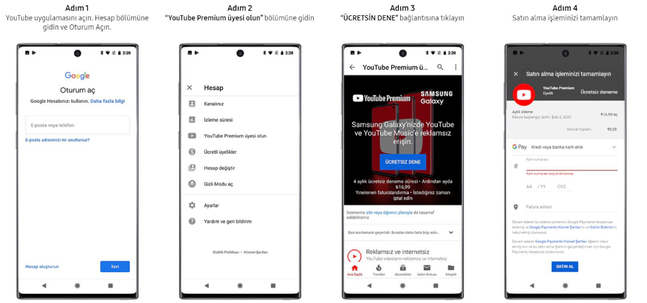samsung youtube premium