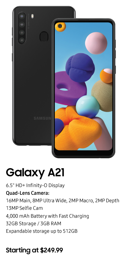 Samsung Galaxy A21 özellikleri