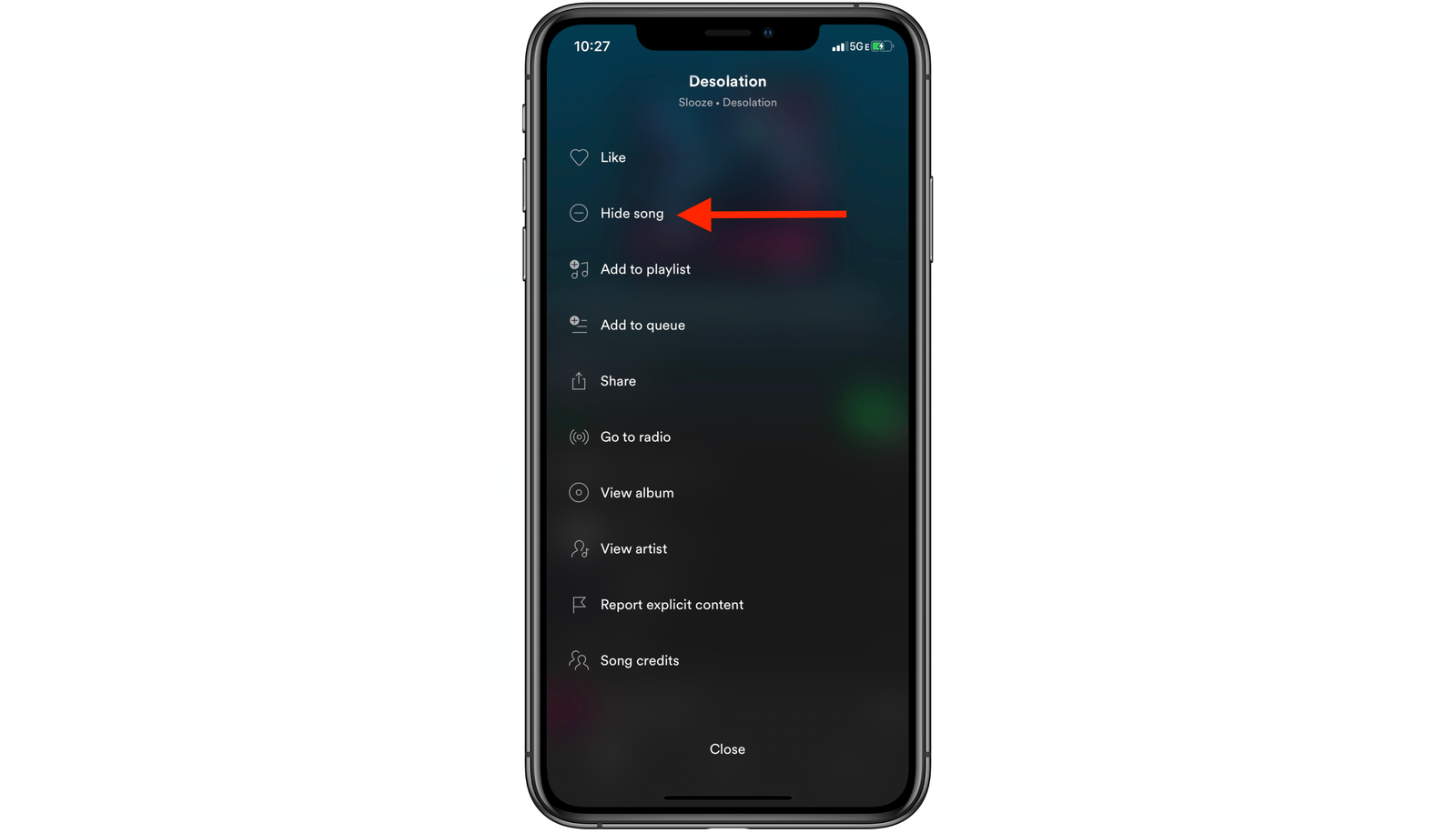 Spotify Premium kullanıcıları için Spotify Gizle özelliği