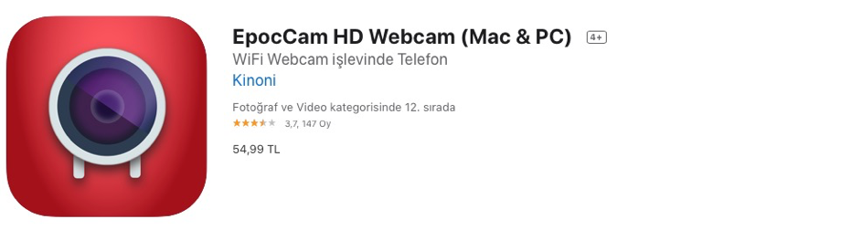 Telefonu webcam yapan uygulamalar