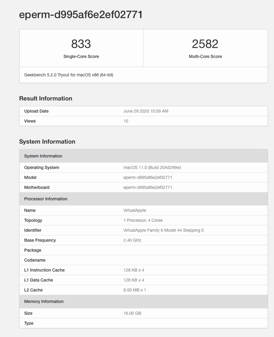 ARM macOs geekbench testi sızdırıldı