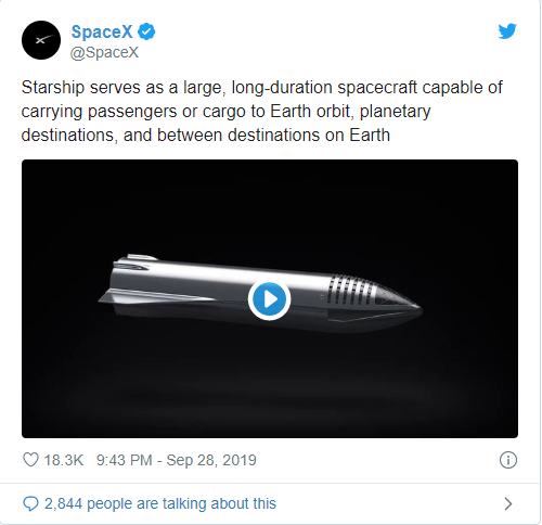 SpaceX Starship roketi